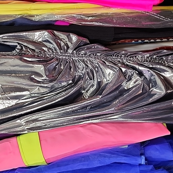 Stasia Metallica: Future Blue Stretch Mid Maxi Dress Large - Picture 7 of 7